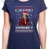 All I Want For Christmas Is Shmoney Cardi B Okurrr Ugly Christmas T-Shirt