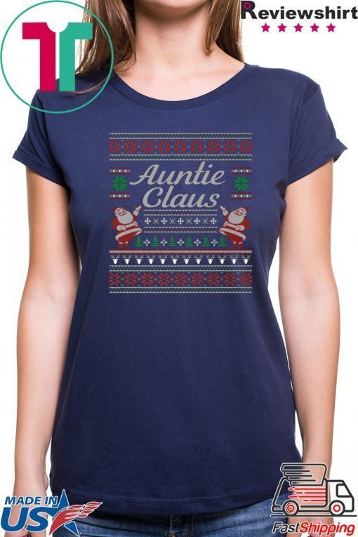 Auntie Claus Ugly Christmas T-Shirt