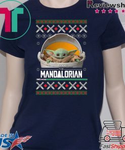 BABY YODA MANDALORIAN FLOATING CHRISTMAS T Shirt