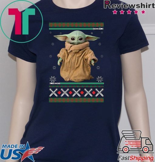 BABY YODA STAR WAR MANDALORIAN CHRISTMAS T-Shirt