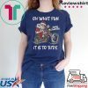 BIKER SANTA MOTORCYCLE MERRY CHRISTMAS OH WHAT FUN IT IS TO RIDE SHIRT
