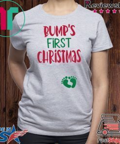 BUMPS FIRST CHRISTMAS MATERNITY SHIRT