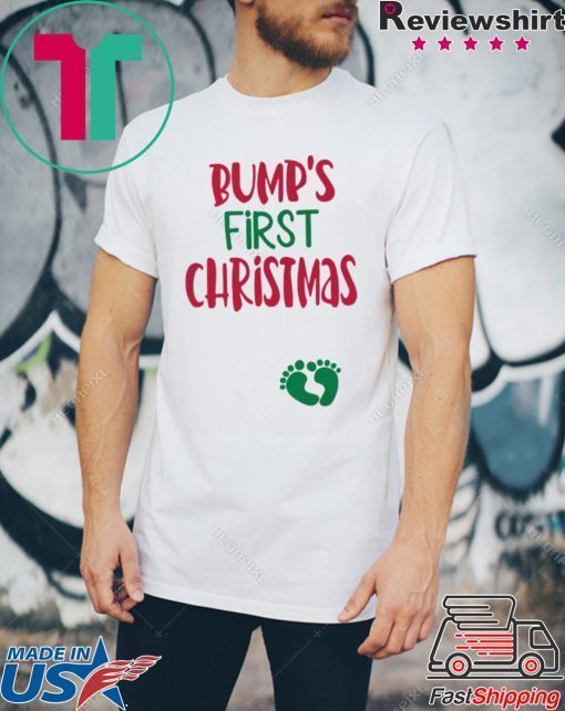 BUMPS FIRST CHRISTMAS MATERNITY SHIRT