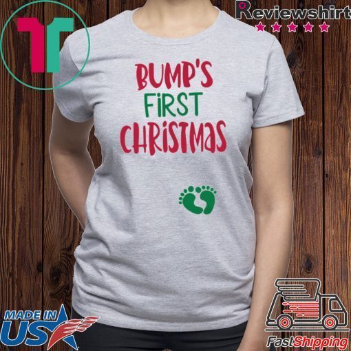 BUMPS FIRST CHRISTMAS MATERNITY SHIRT