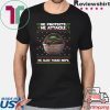 Baby Yoda He protects he also takes naps Christmas Shirt