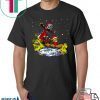 Baby Yoda Star Wars Walking Under The Snow Christmas T-Shirt