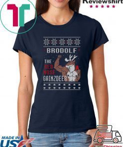 Brodolf the rednose gainzdeer ugly christmas shirt