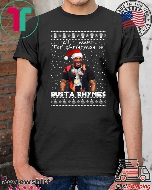 Busta Rhymes Rapper Ugly Christmas T-Shirt