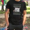 Cat Meme Woman Yelling At Table Dinner Ugly Christmas Tee Shirt
