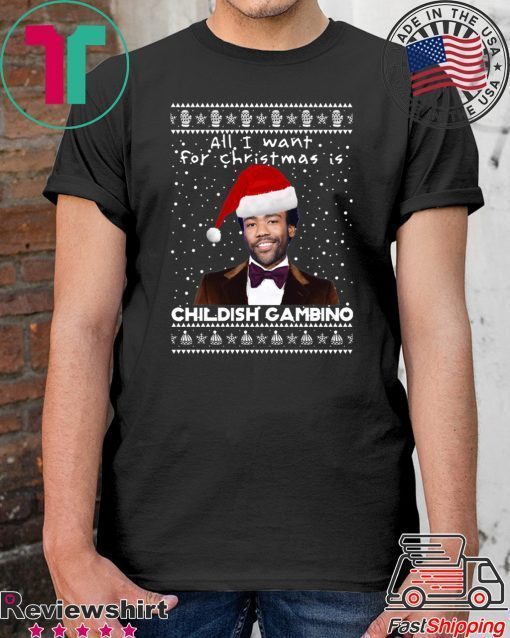 Childish Gambino Rapper Ugly Christmas T-Shirt