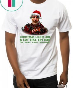 Christmas Light Are A Lot Like Epstein They Don’t Hang Themselves T-Shirt