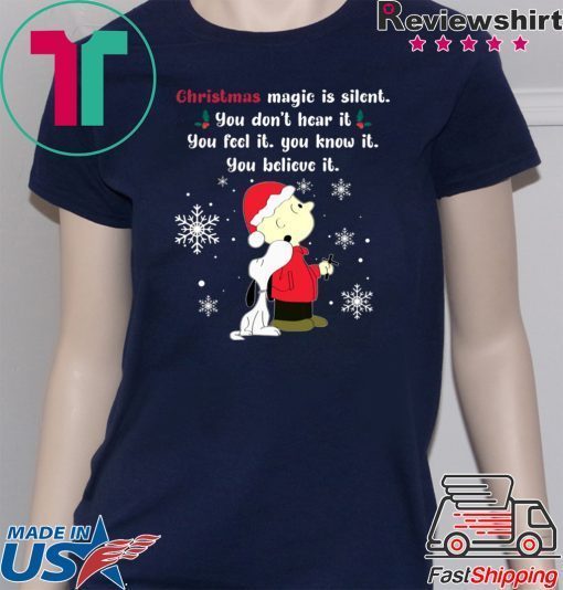 Christmas Magic Is Silent Snoopy T-Shirt