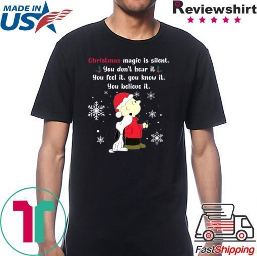 Christmas Magic Is Silent Snoopy T-Shirt