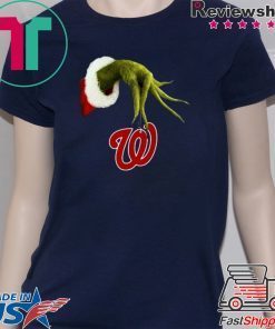 Christmas grinch hand holding washington nationals Shirt