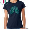 Christmas tree lights respiratory therapy lungs shirt