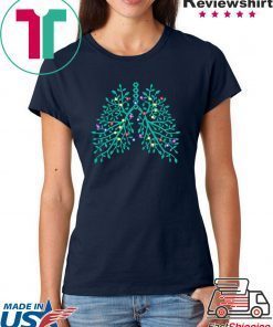 Christmas tree lights respiratory therapy lungs shirt