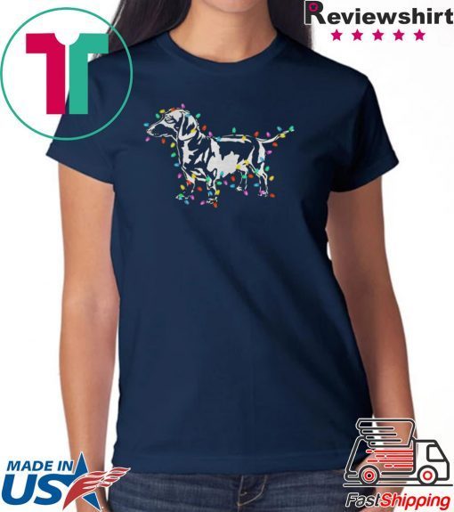 DACHSHUND LIGHT CHRISTMAS SHIRT