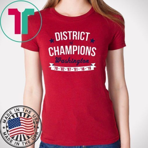 District Of Champions Washington Nationals Shirt