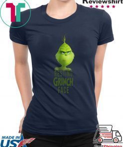 Dr Seuss The Grinch Resting Grinch Face Tee Shirt