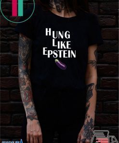 Eggplant Hung like Epstein t-shirt