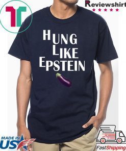 Eggplant Hung like Epstein t-shirt