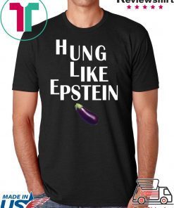 Eggplant Hung like Epstein Gift t-shirt