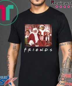 FRIENDS TV SHOW CHRISTMAS MOVIE CHARACTERS TEE SHIRT