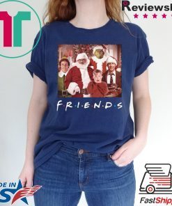 FRIENDS TV SHOW CHRISTMAS MOVIE CHARACTERS TEE SHIRT