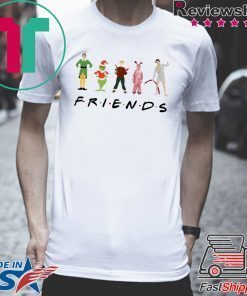 Friends Elf Christmas Movie Characters T-Shirt