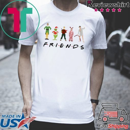 Friends Elf Christmas Movie Characters T-Shirt