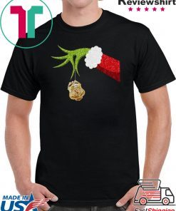 Funny Grinch Hand holding Police ornament Christmas shirt