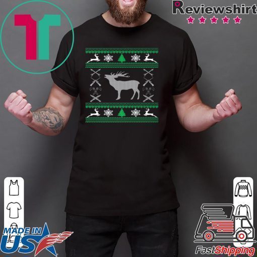 Funny Hunting Lover Ugly Christmas T-Shirt