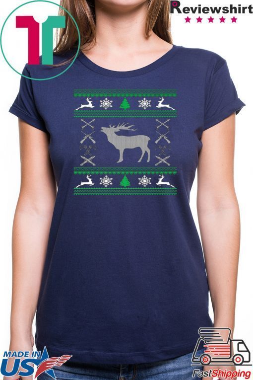 Funny Hunting Lover Ugly Christmas T-Shirt