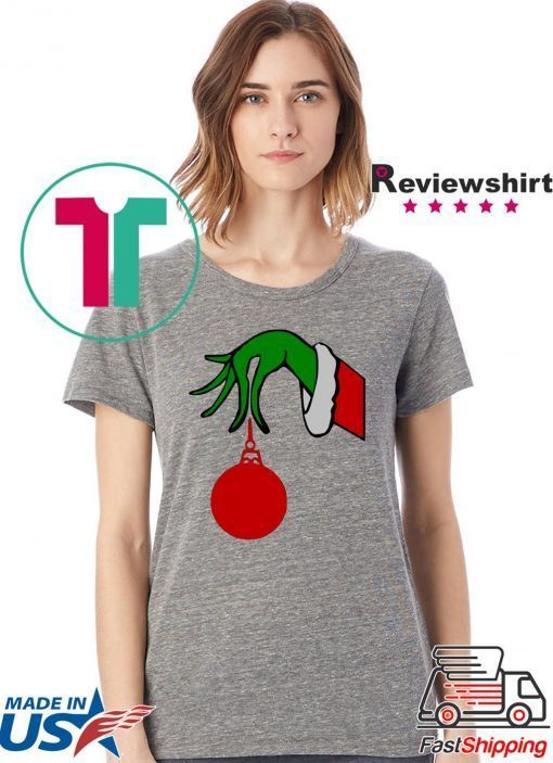 Grinch Arm Holding Ornament T-Shirt