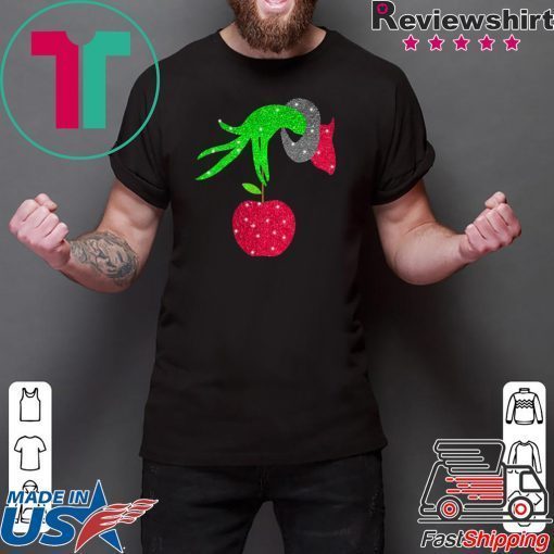 Grinch hand holding Apple T-Shirt