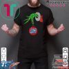 Grinch hand holding US postal service ornament shirt