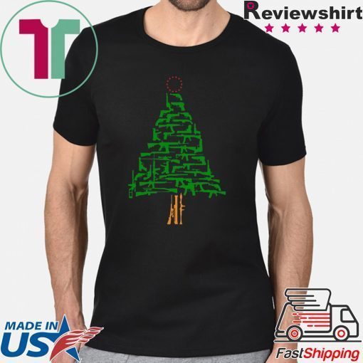 Guns Christmas Tree shirt