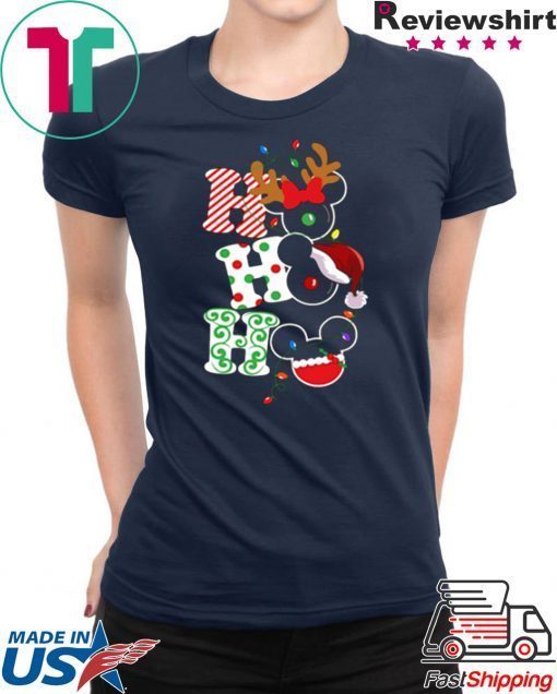 HO HO HO MICKEY MOUSE CHRISTMAS SHIRT