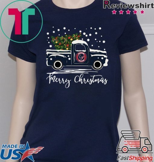 Houston Texans pickup truck Merry Christmas shirt