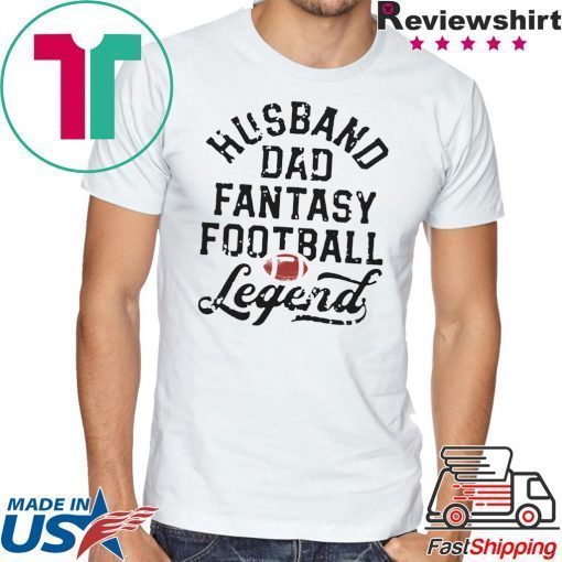 Husband Dad Fantasy Football Legend White 2020 T Shirt