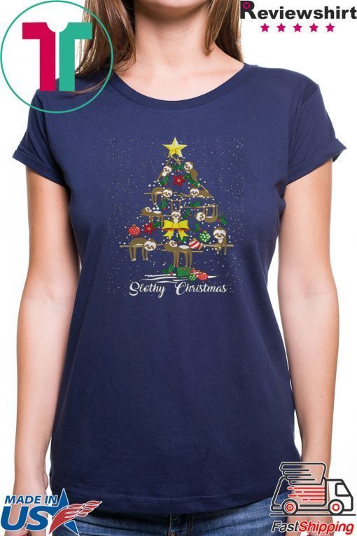 I LOVE SLOTHY CHRISTMAS TREE SHIRT