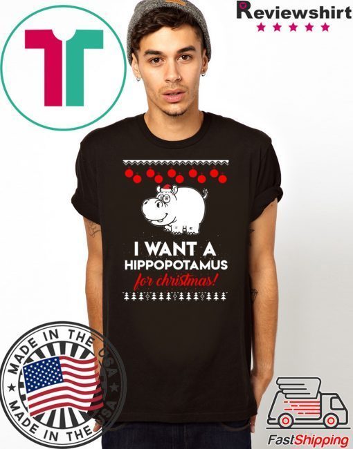 I Want A Hippopotamus For Christmas ugly T-Shirt