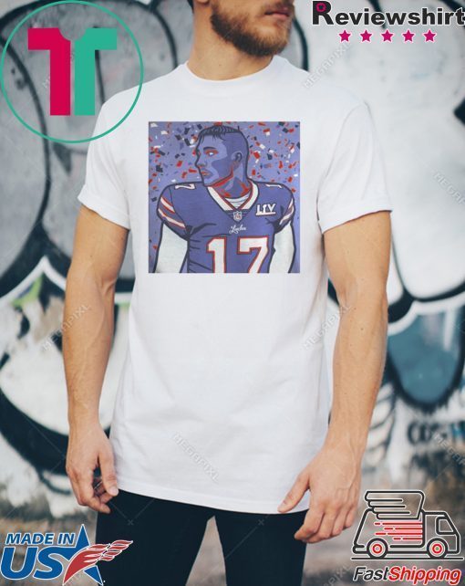 JOSH ALLEN NO17 BUFFALO BILLS ART SHIRT