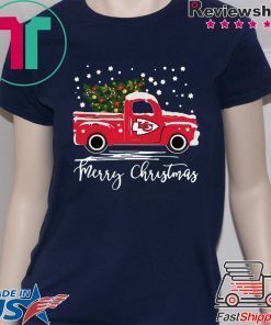 Kansas City Chiefs pickup truck Merry Christmas shirt