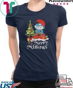 LES SCHTROUMPFS MERRY MITHRAS CHRISTMAS TREE SHIRT