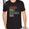 Legend Since November 1989 30th Birthday Gift 30 Year Old T-Shirt