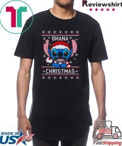 Lilo And Stitch Ohana Ugly Christmas T-Shirt