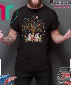 MEOWY MERRY CHRISTMAS CATS CHRISTMAS TREE SHIRT