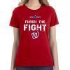Men’s 2019 World Series On-Field ‘Finish the Fight’ Washington Nationals Pullover T-Shirt
