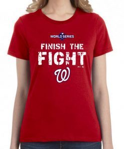 Men’s 2019 World Series On-Field ‘Finish the Fight’ Washington Nationals Pullover T-Shirt